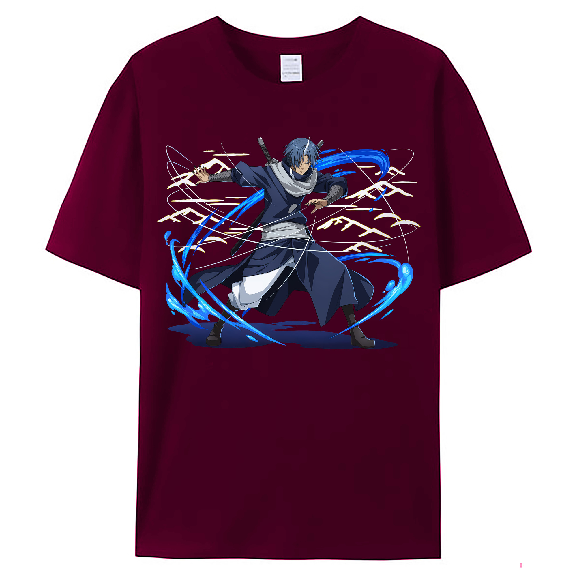 （画像用） 転スラ Regarding Reincarnated to Slime レディースカジュアルプリントTシャツ（綿100％）